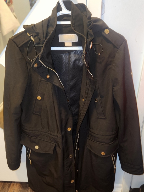 Michael Kors Jackets & Blazers - Michael Kors Hooded Anorak Jacket with Gold Accents